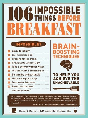 cover image of 106 Impossible Things Before Breakfast